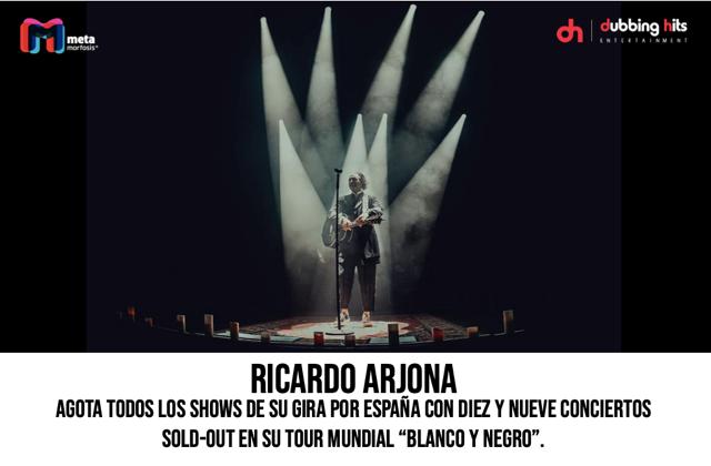 Ricardo Arjona logra sold out en todos sus conciertos en Europa