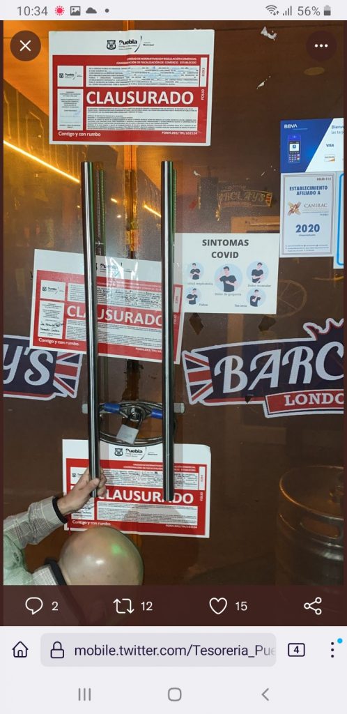 Fotonota: Ayuntamiento de Puebla clausura 3 antros en la colonia Anzures