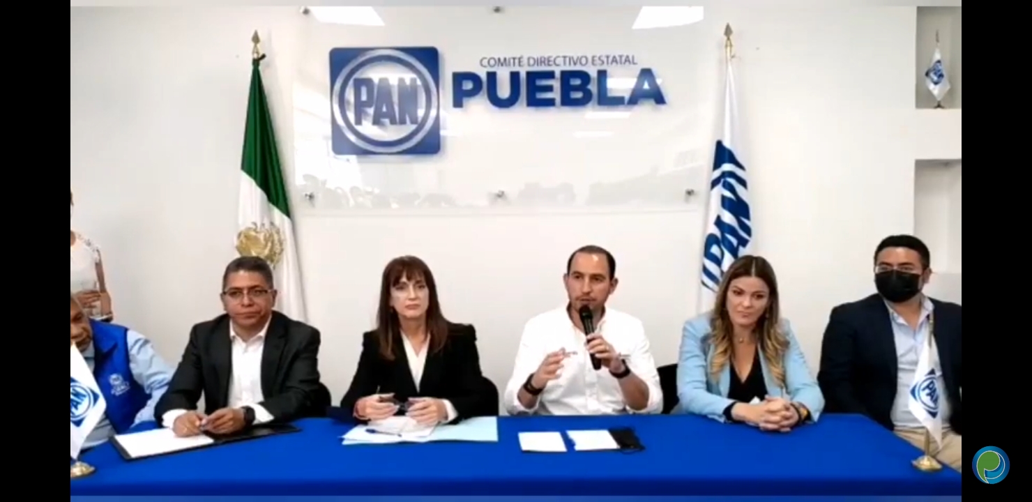Video desde Puebla: PAN busca recuperar la gubernatura, indicó Marko Cortés
