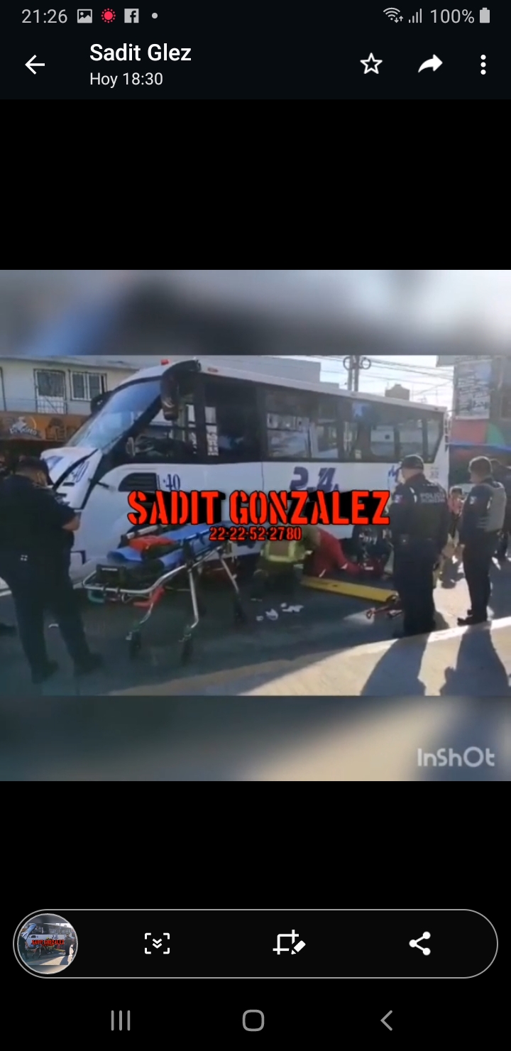 Video desde Puebla: Unidad de transporte público atropella a mujer sobre Bulevar Norte