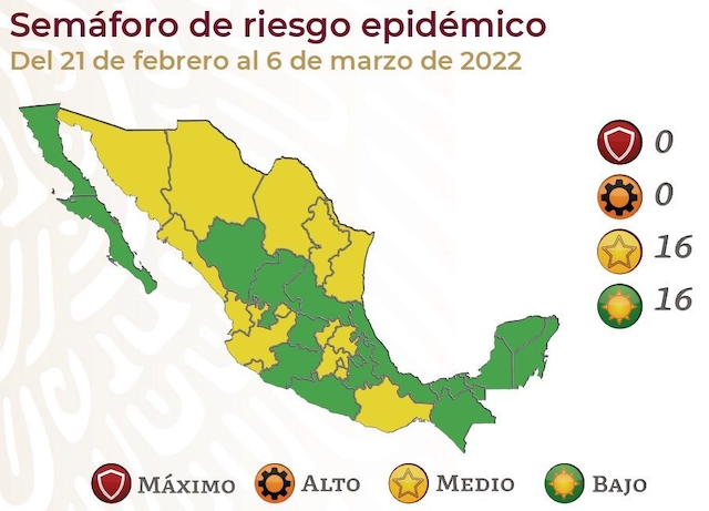 Puebla regresa a verde en el Semáforo Covid