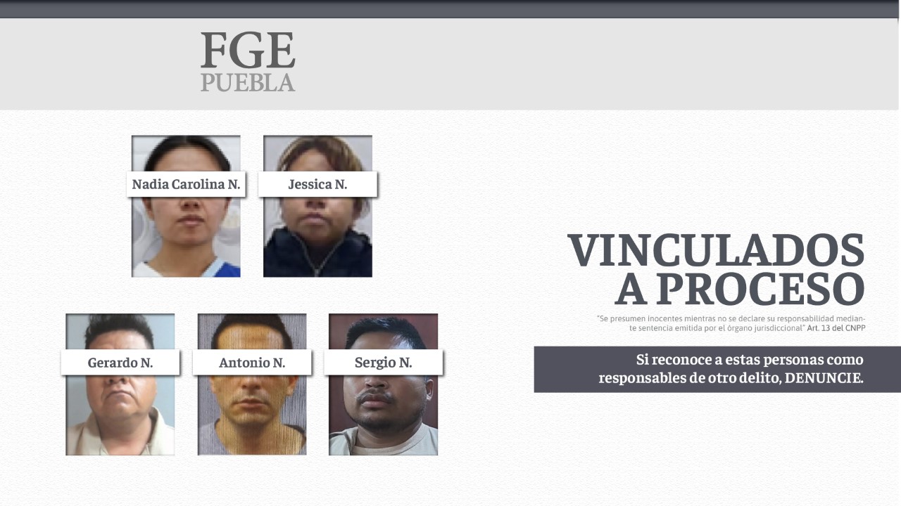 Fiscalía Puebla obtuvo vinculación a proceso de implicados en el caso Tadeo