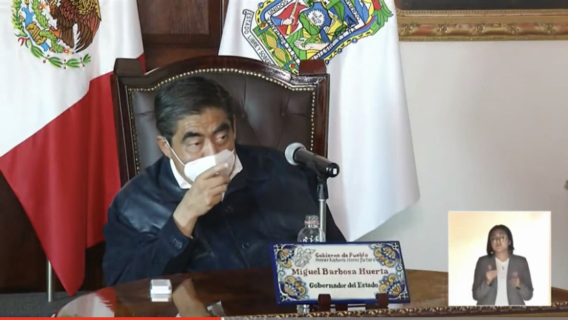 Video desde Puebla: Gobernador Barbosa aclaró que la captura de Juan Carlos Fernández se ordenó desde diciembre 2018