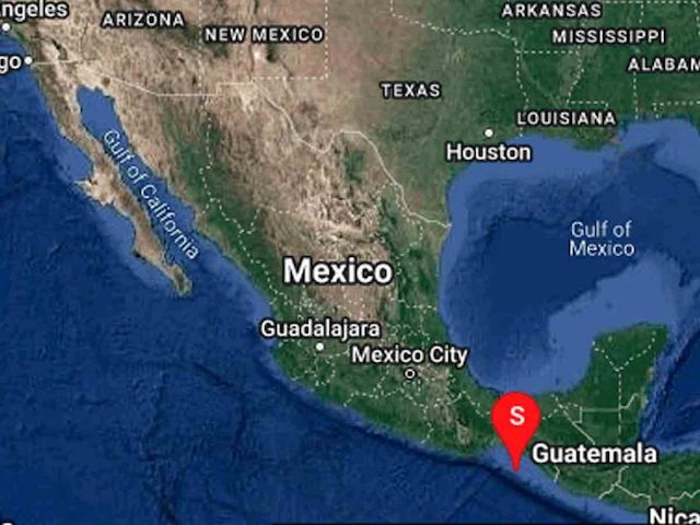Se registra sismo magnitud 5.1 al suroeste de Pijijiapan, Chiapas