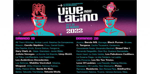 Vive Latino 2022 con cartel confirmado: estas son todas las bandas que tocarán en el festival