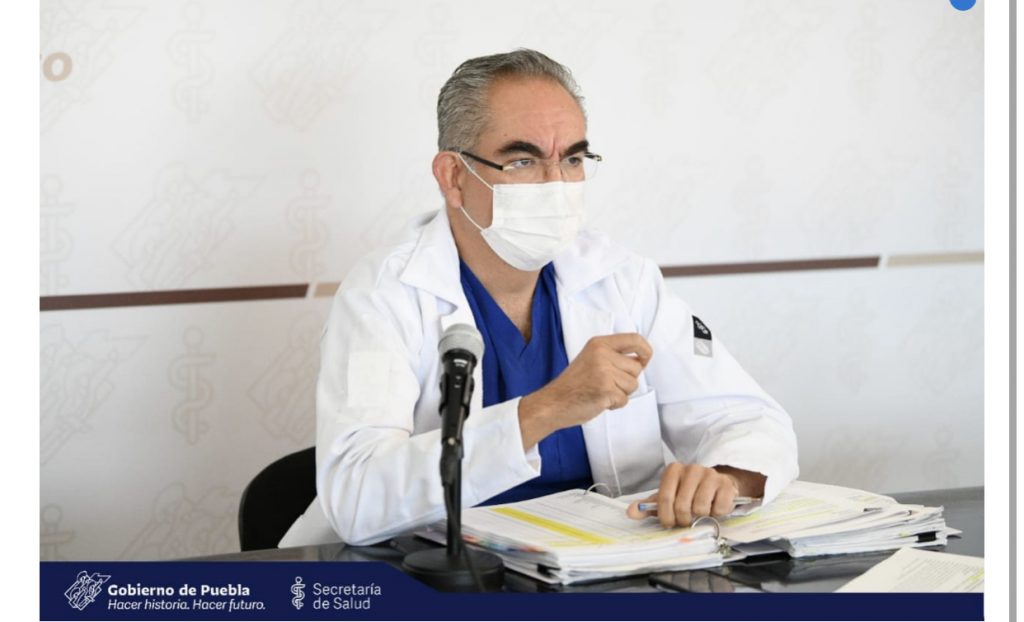 Parte de Guerra Puebla martes 1ro: Ayer no hubo fallecidos por Covid, pero se acumularon 60 contagios más, advirtió Martínez García