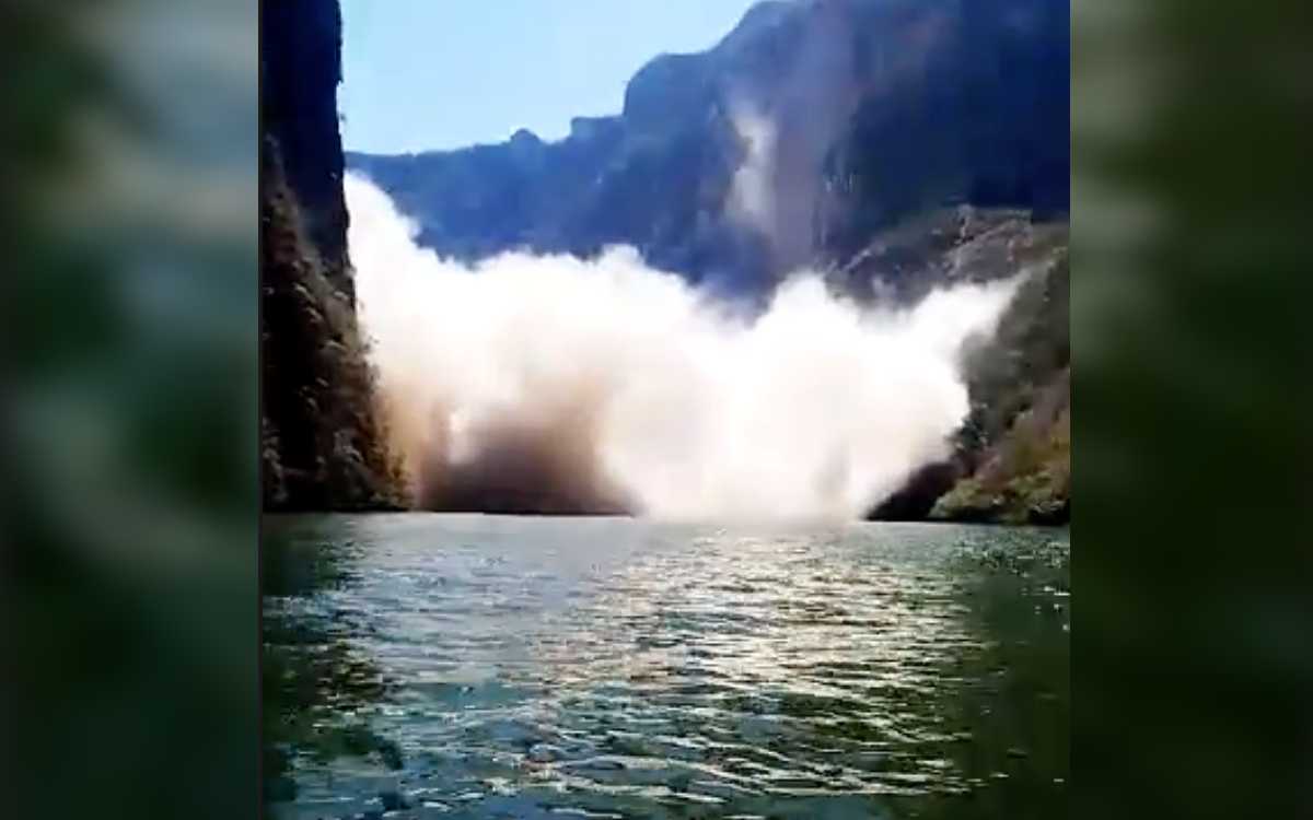 Tras sismo se desprenden paredes del Cañón del Sumidero