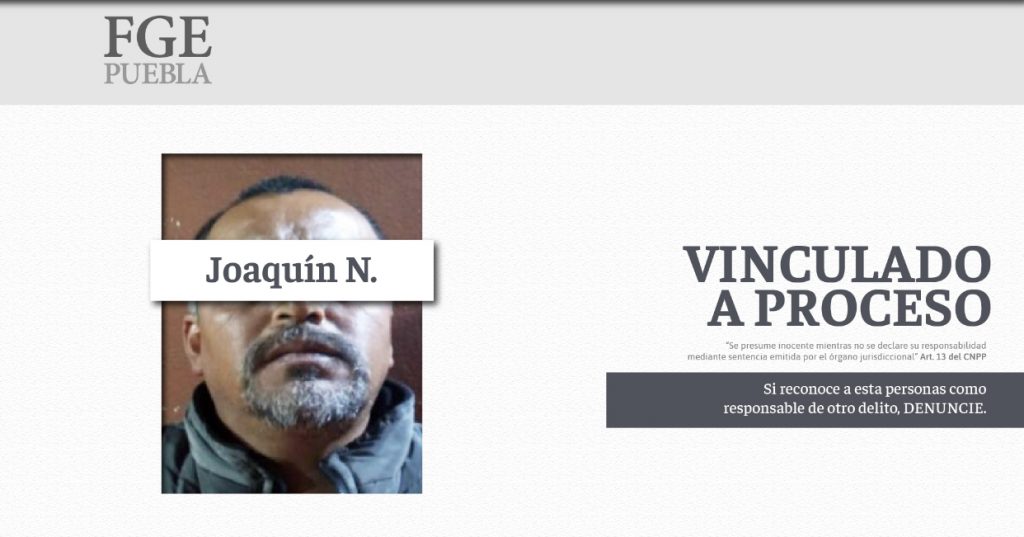 FGE obtiene vinculación a proceso por abuso sexual en Zacapoaxtla