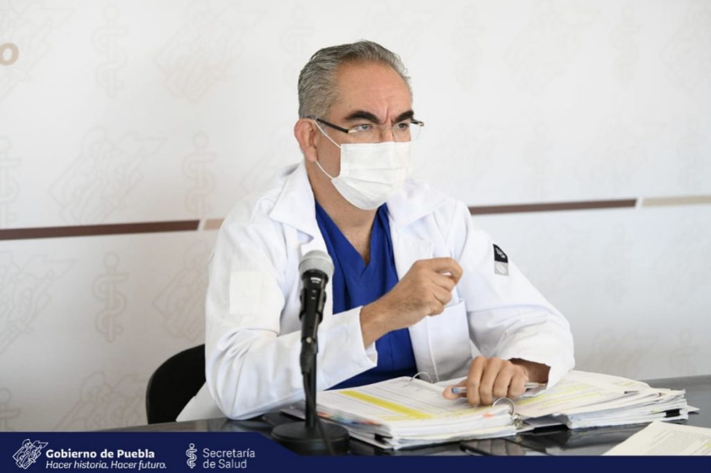 Video desde Puebla: Al corte de este miércoles hay en el estado 145 hospitalizados por covid, confirmó el titular de Salud