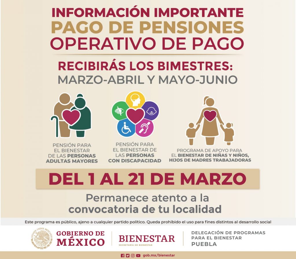Inicia operativo de pago de pensiones y programas para el Bienestar