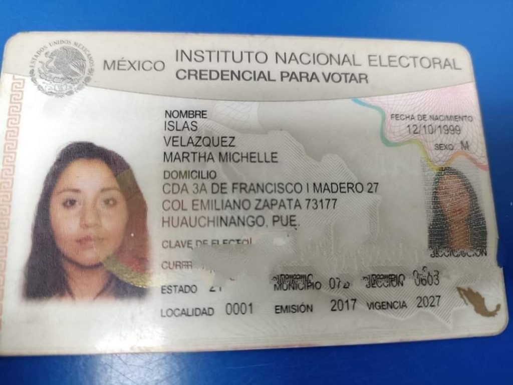 Ayúdanos a Localizar a los familiares de: Martha Michel Islas Velázquez de 22 años de edad