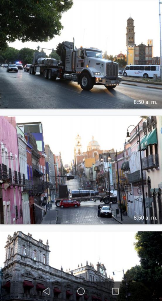 Video desde Puebla: La obra artística “You” del escultor José Rivelino llega al zócalo de la capital