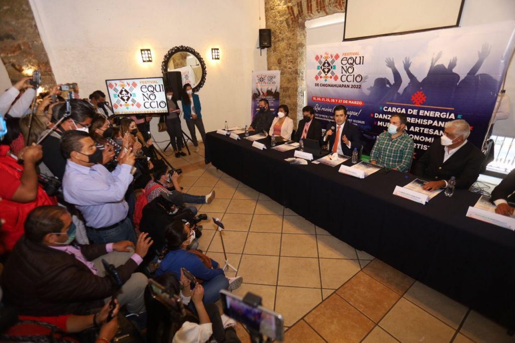 Video desde Puebla: Presentan primer Festival Equinoccio 2022 que se realizará en el pueblo mágico de Chignahuapan