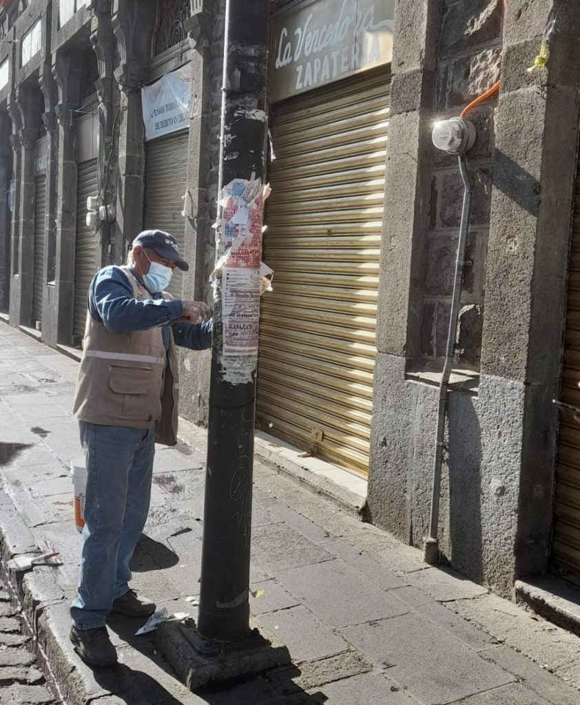 Ayuntamiento de Puebla realiza jornada de trabajo en el centro histórico