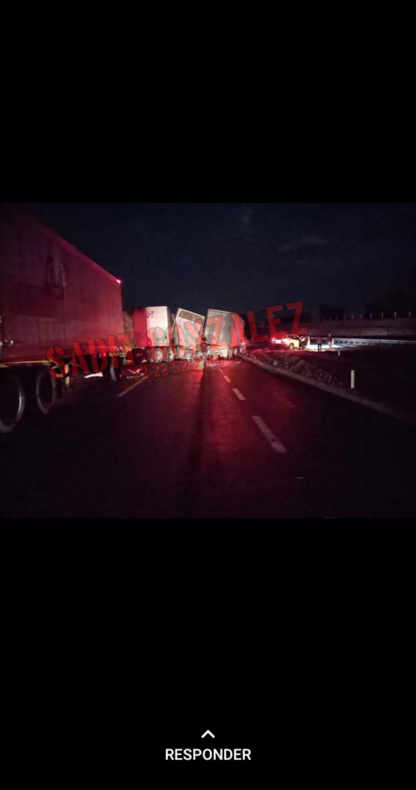 Fuerte accidente en la carretera Amozoc-Perote