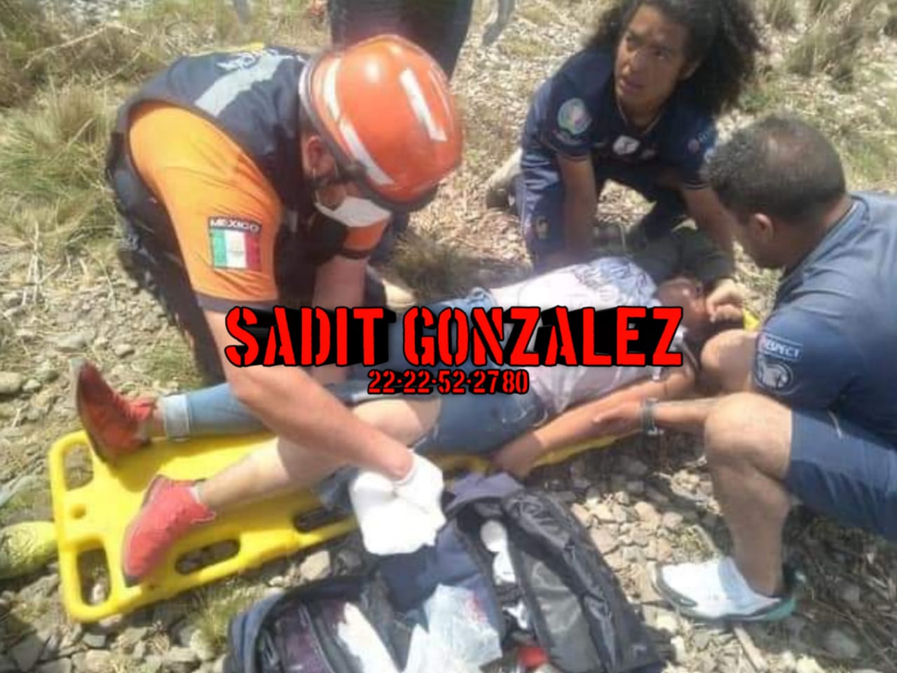 Mujer lesionada al caer de “La Bestia” en Ciudad Serdán
