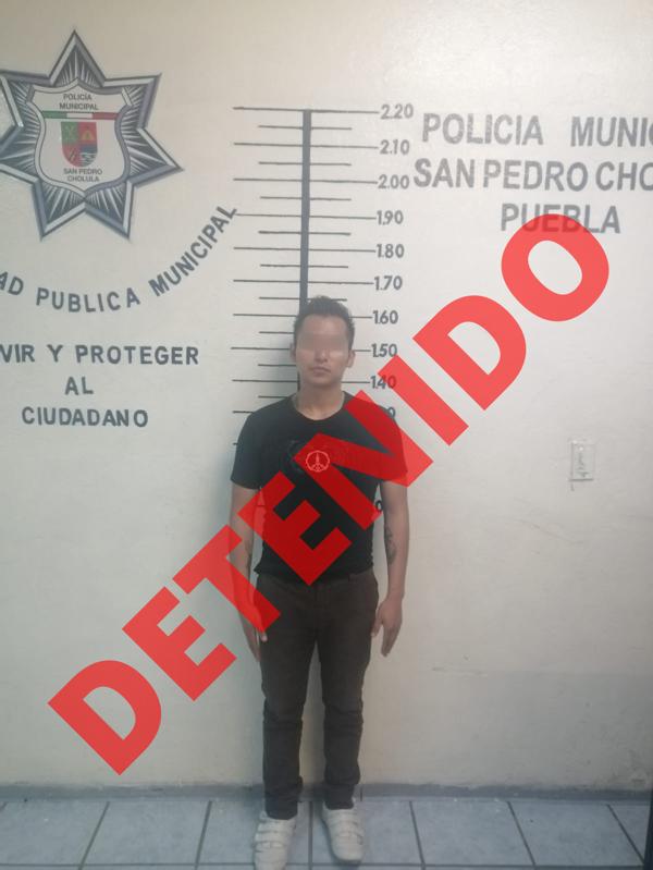 Capturado con carro robado en San Pedro Cholula