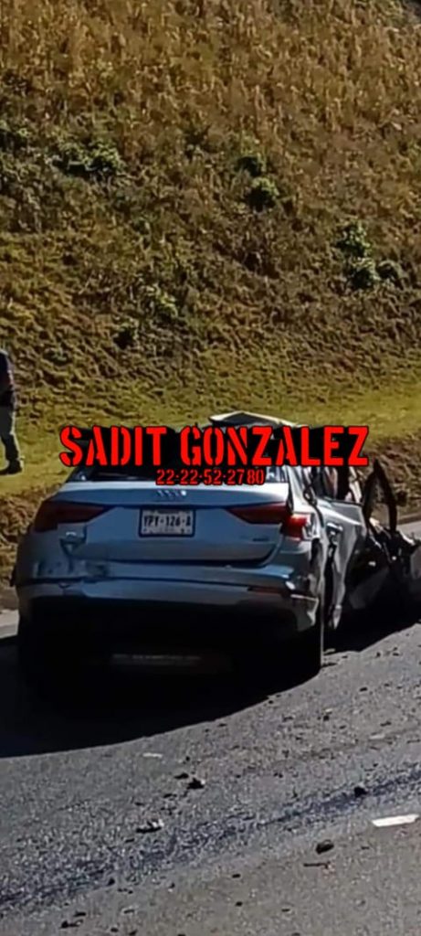 Accidente en la México Tuxpan deja como saldo dos fallecidos