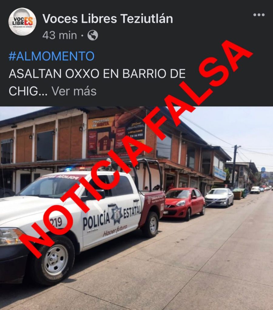 Desmienten asalto a Oxxo en Teziutlán