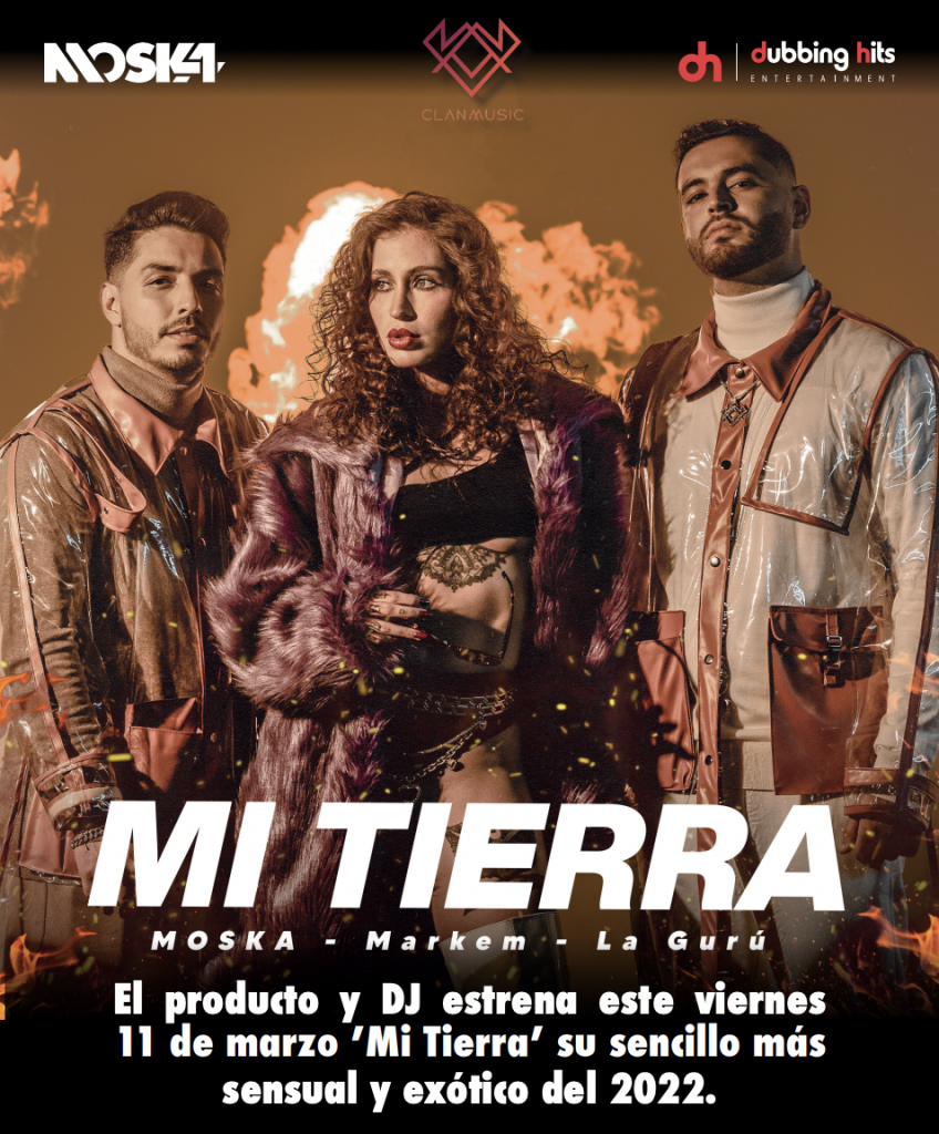 Moska lanzó “Mi tierra”en colaboración con Markern y la voz de La Gurú