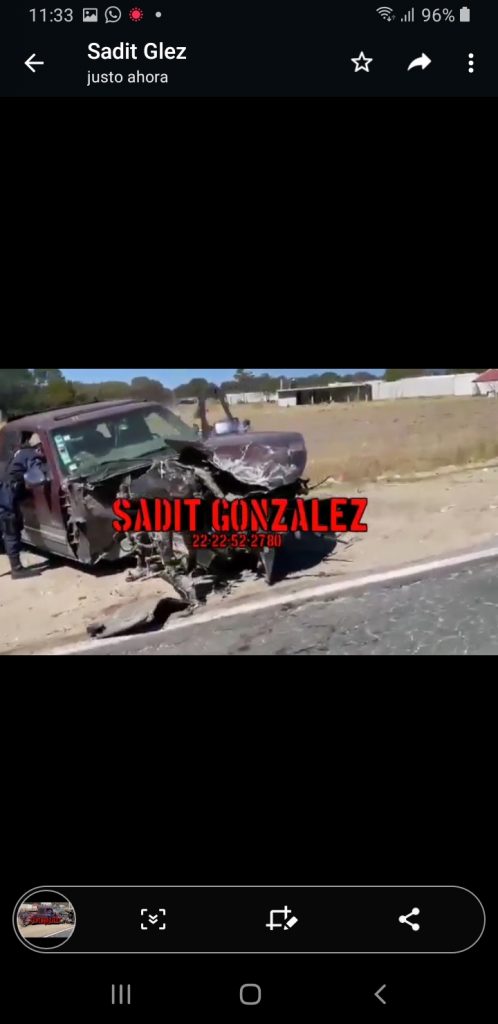 Video desde Puebla: Accidente en la Amozoc-Nautla deja dos heridos