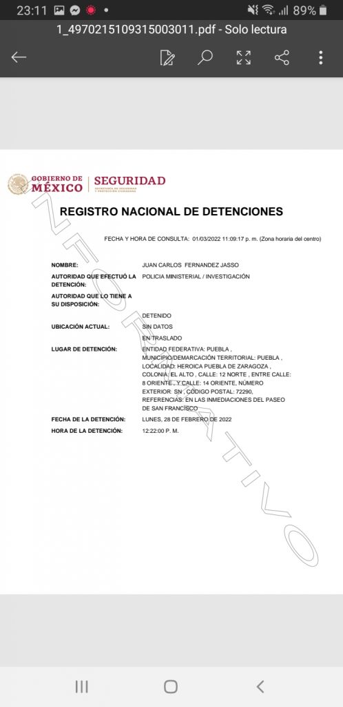 Detienen al ex subsecretario estatal de Ecología, Juan Carlos Fernández Jasso