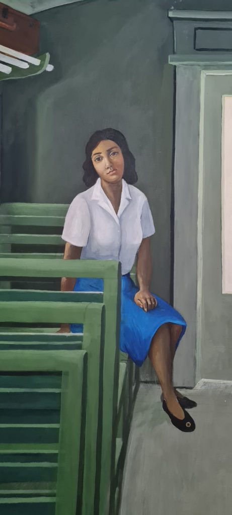 Mujeres exponen su arte en el Museo del Ferrocarril