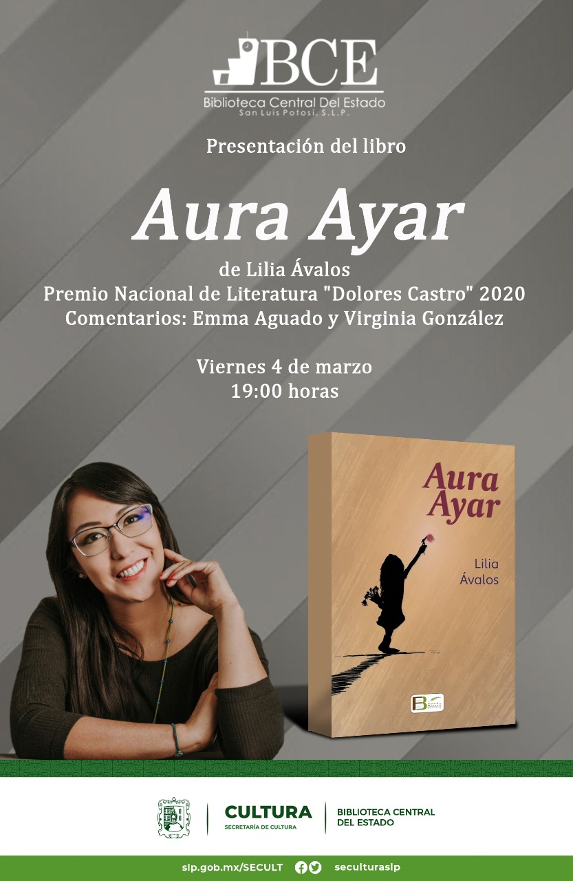 Presentarán “Aura Ayar” de la escritora Lilia Ávalos