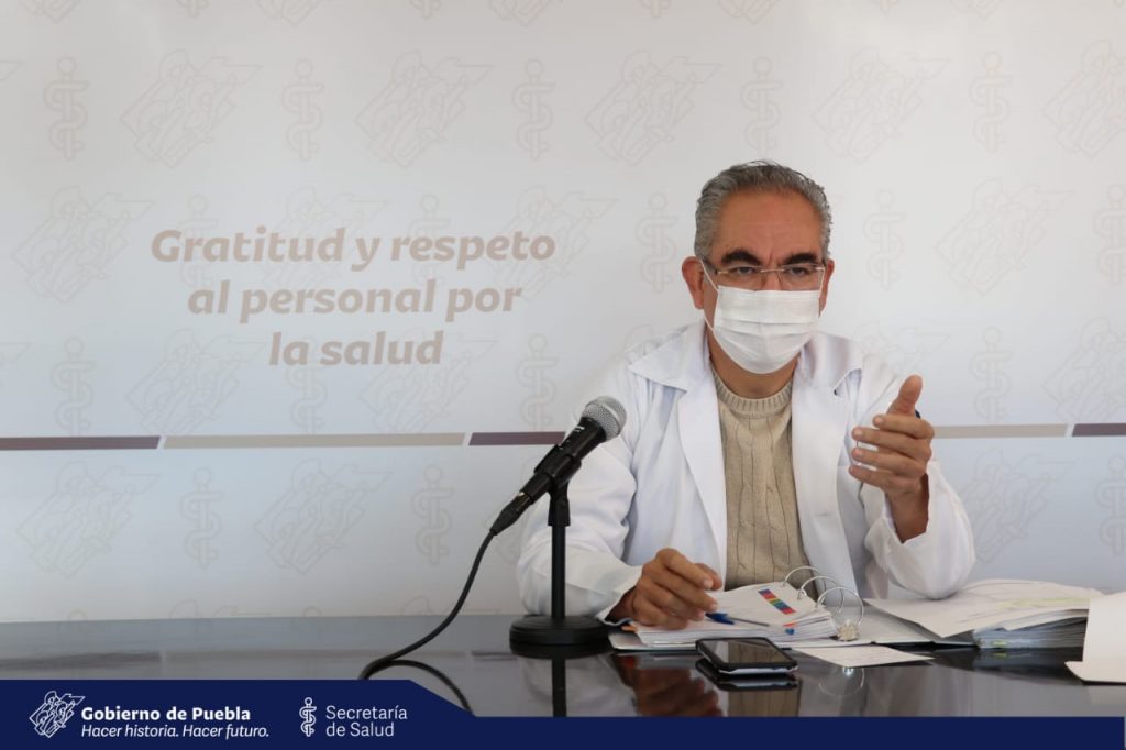 20 pacientes intubados por Covid en Puebla, informó Martínez García