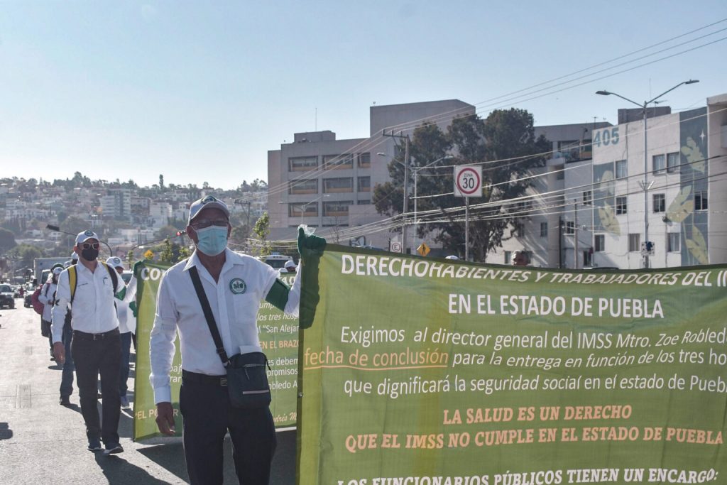 Trabajadores del IMSS y Sitiavw piden mejoras en las condiciones de trabajo y atención medica