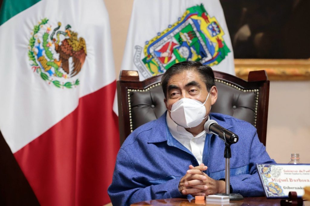 Video desde Puebla: Narcomenudeo, robo a transporte y gas, los delitos que preocupan al estado, admitió Miguel Barbosa