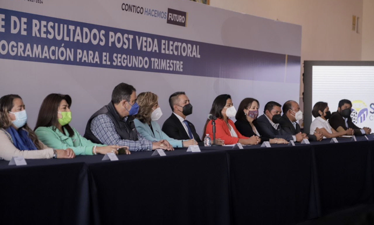 Presenta Mundo Tlatehui informe de actividades realizadas durante la veda electoral