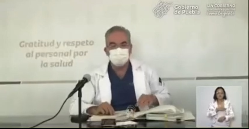 Parte de Guerra Puebla lunes 18: En las últimas 96 horas no se han registrado fallecidos por Covid, confirmó Martínez García