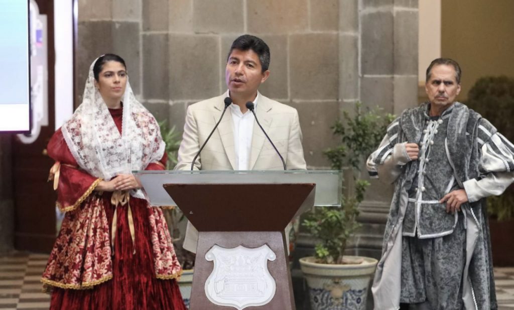 Eduardo Rivera Pérez inicia con los festejos por el 491 aniversario de la fundación de Puebla
