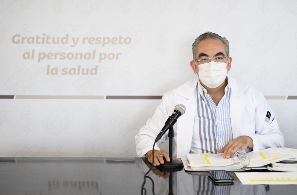Video desde Puebla: Salud habilitó este lunes 767 puntos para la jornada de vacunación masiva, indicó el secretario Martínez García