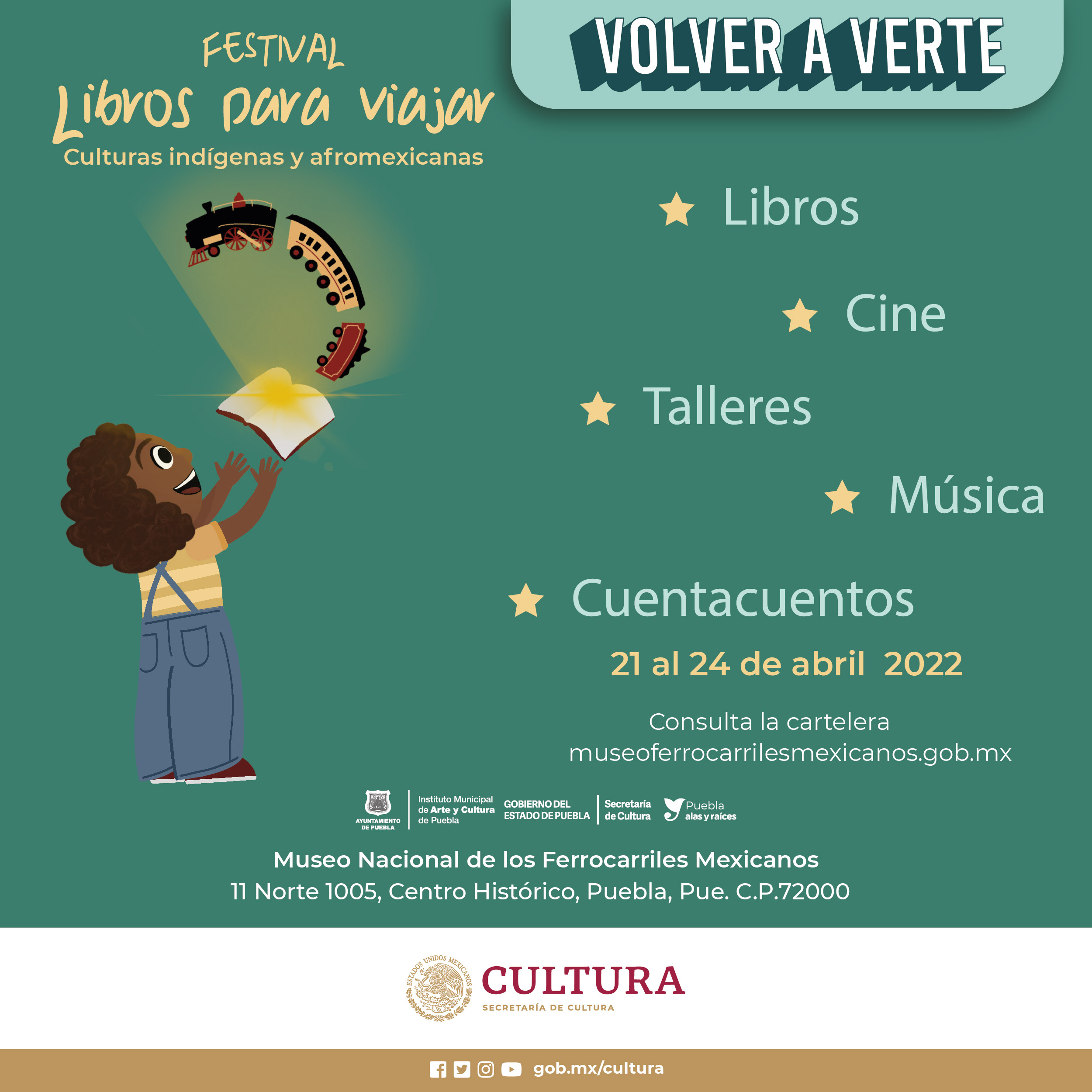 El festival Libros para viajar “Culturas indígenas y afromexicanas” celebra la diversidad cultural a través de la lectura