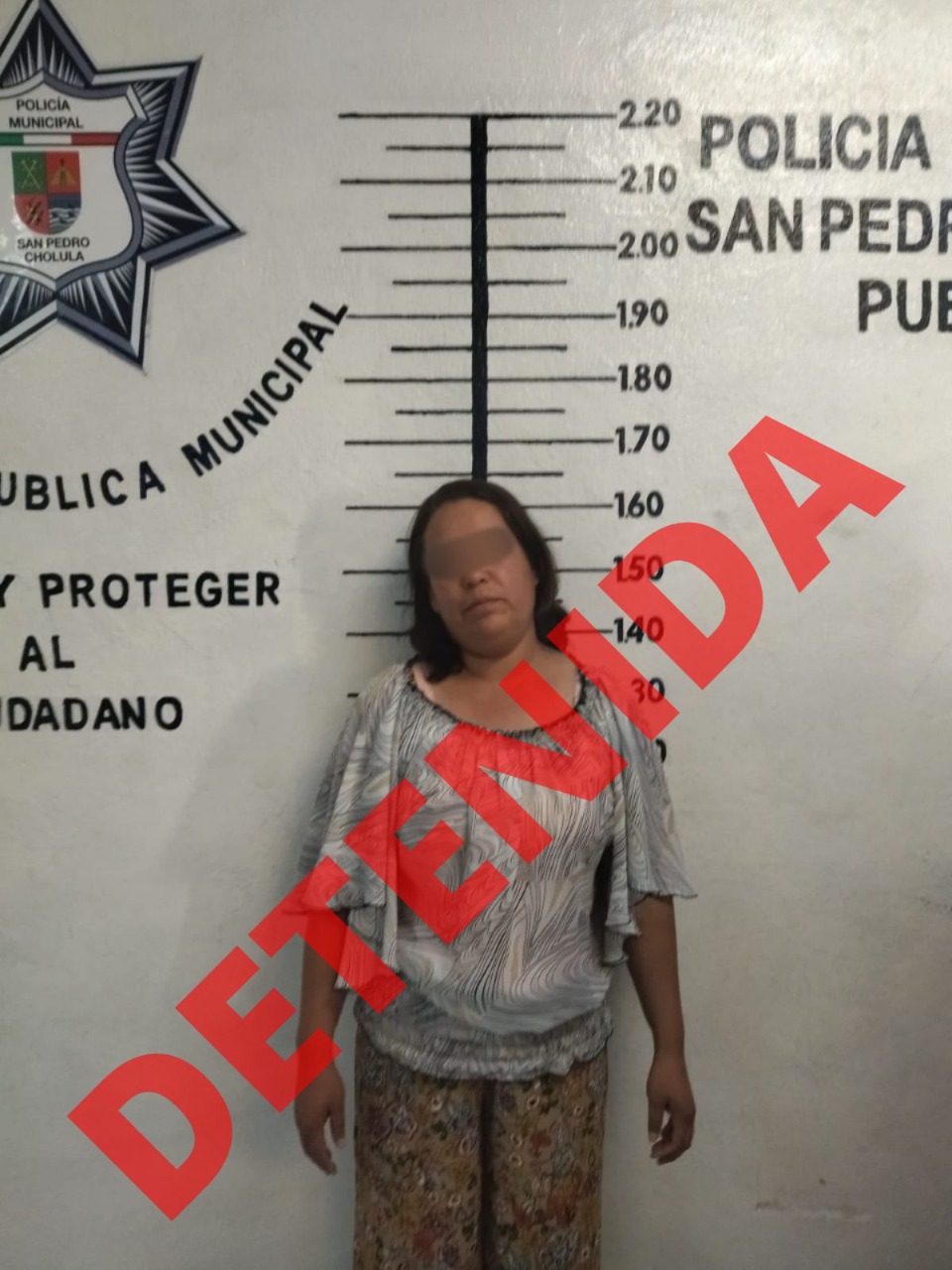 La detienen en San Pedro Cholula con carro robado