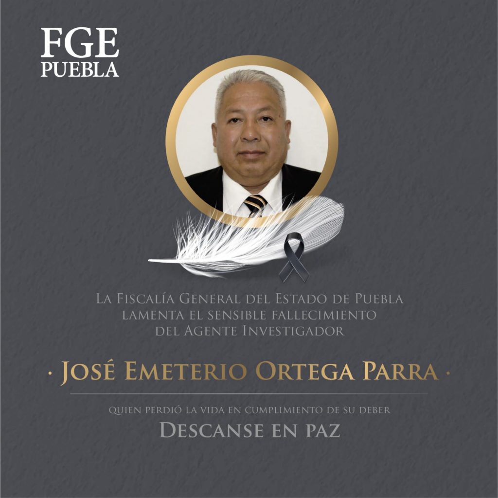 Fiscalía confirma asesinato de policía ministerial