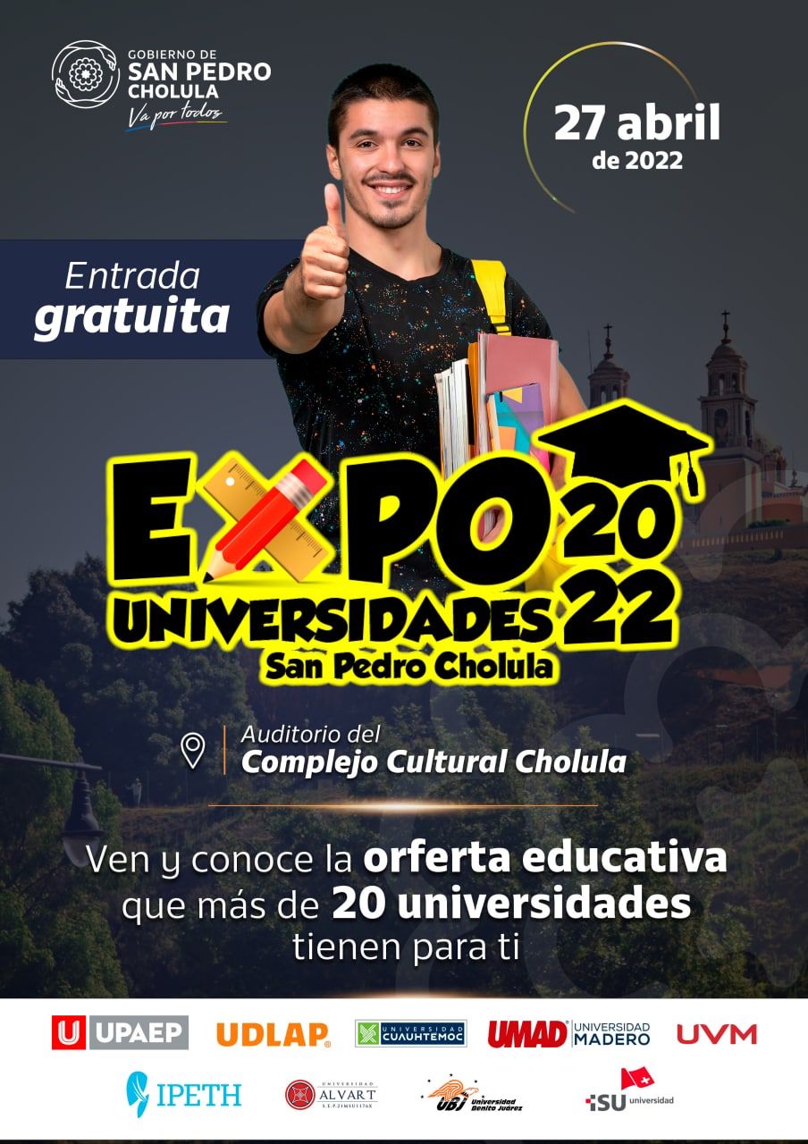 Desde San Pedro Cholula: Presentan la Expo Univesidades 2022