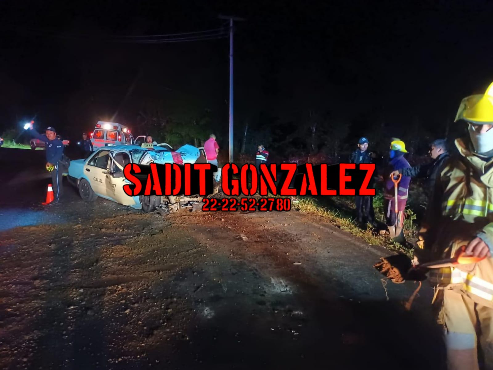 2 muertos deja accidente de taxi en Zacapoaxtla