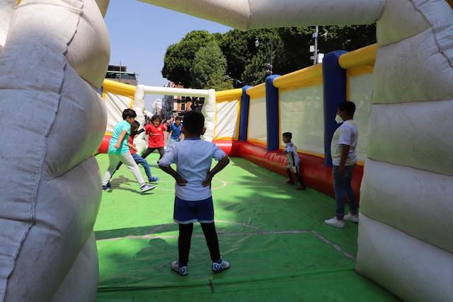 Niñas y niños participan en ‘Jornadita contigo y con rumbo’ del SMDIF de Puebla