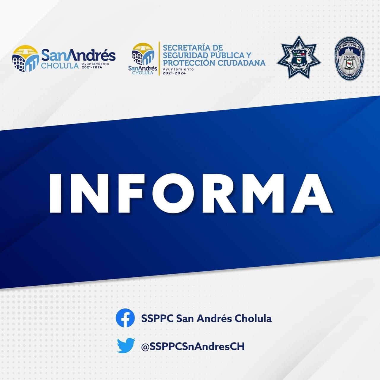 Detiene policía de San Andrés Cholula a dos varones por tentativa de robo a interior de vehículo