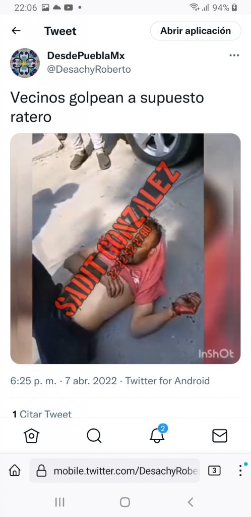 Video desde Puebla: Detienen y golpean a presunto ladrón en Villas San Alejandro