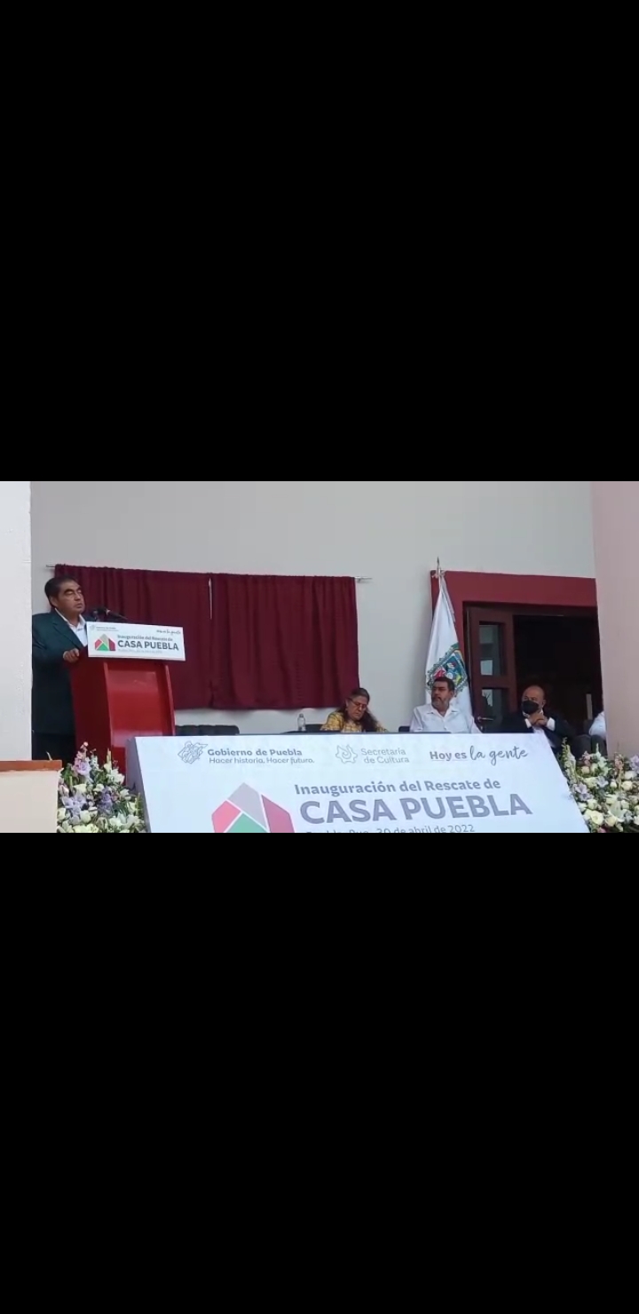 Video y fotonota: Gobernador Barbosa inaugura la transformación de Casa Puebla