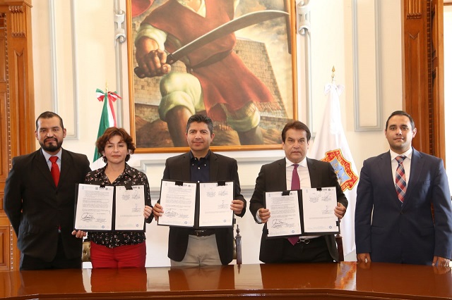 Ayuntamiento de Puebla firma convenio con la CEDH