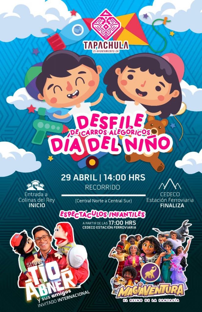 Todo listo para celebrar a la niñez tapachulteca con diversos eventos