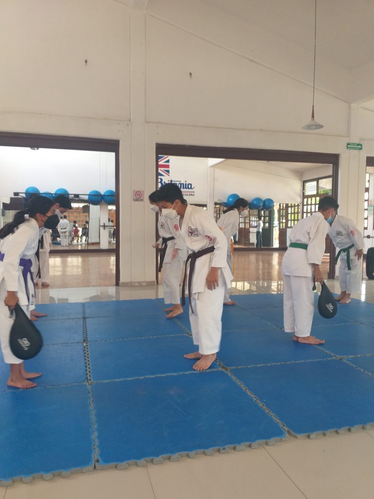 Fotonota: Exhibición de Karate en el club Britania la Calera