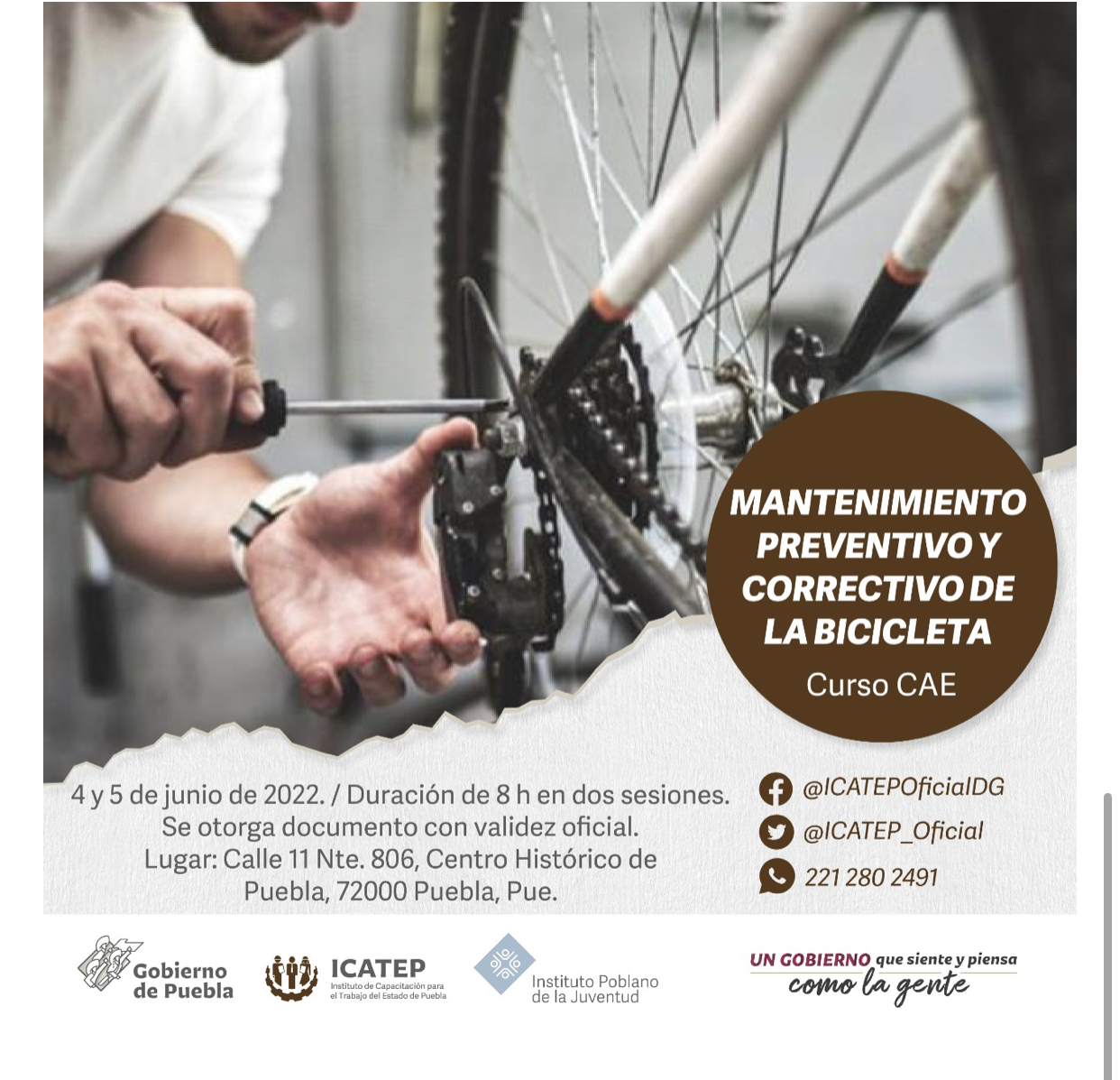 Promueve ICATEP movilidad segura con curso para ciclistas