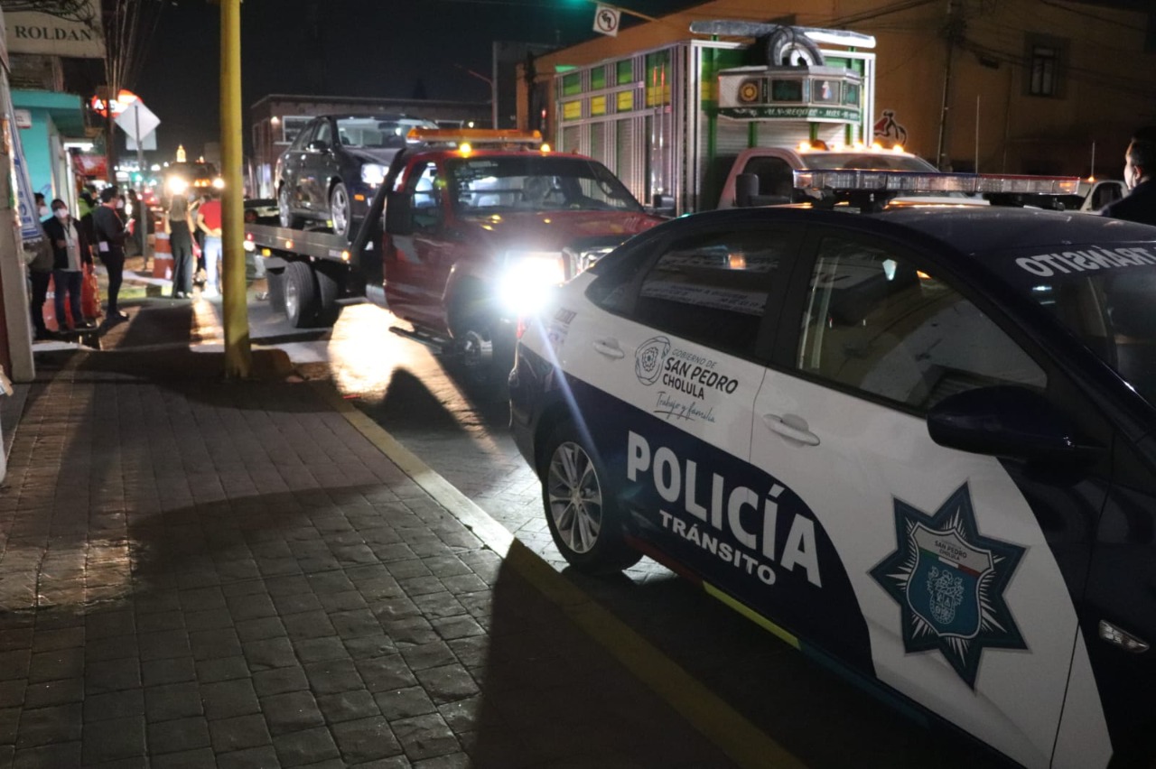 Por violar el código reglamentario, remiten a 32 conductores en San Pedro Cholula