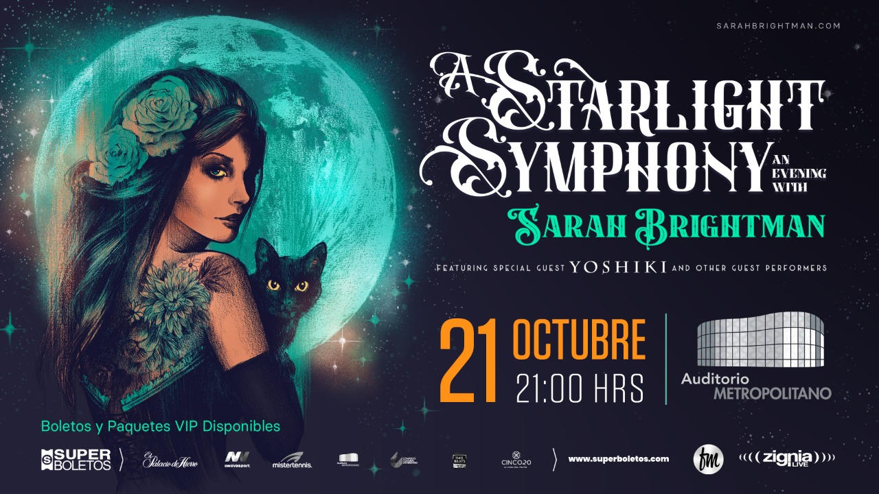 Con su gira “A Starlight Symphony… An Evering with Sarah Brigthman”, la artista internacional llega a México